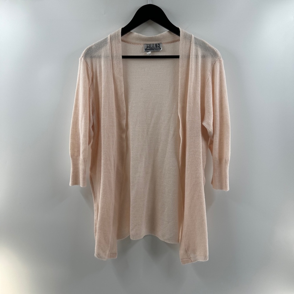 Two One Two New York Light Pink Vintage Cardigan – Women’s L